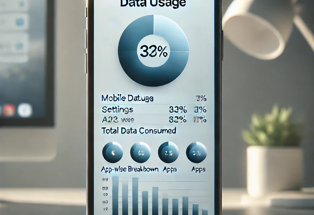 how to check mobile data usage iphone